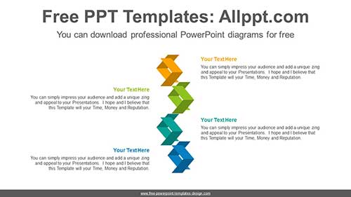 Chevron Arrow list PowerPoint Diagram