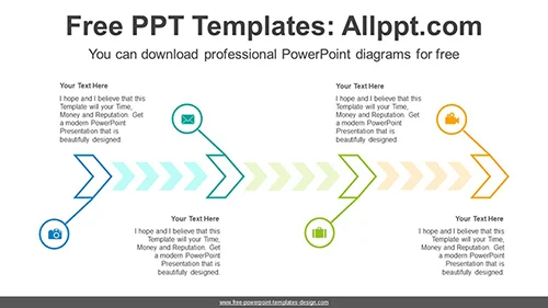 Chevron Arrow Process PowerPoint Diagram