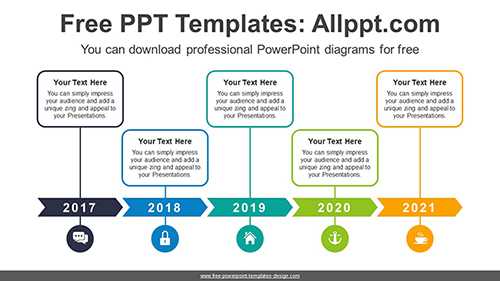 Chevron Arrow Text Box PowerPoint Diagram