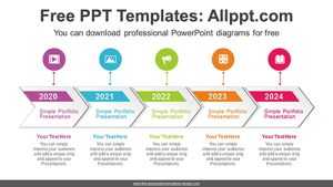 Chevron Arrows Align PPT Diagram
