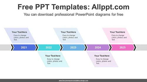 Chevron Arrows Banner PowerPoint Diagram