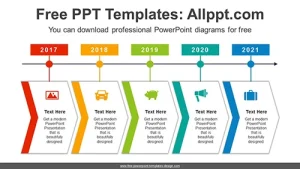 Chevron Arrows Banner PowerPoint Diagram
