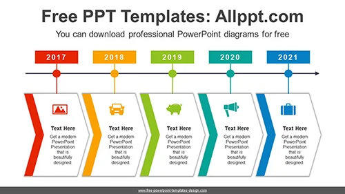 Chevron Arrows Banner PowerPoint Diagram