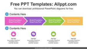 Chevron Arrows Banner PPT Diagram