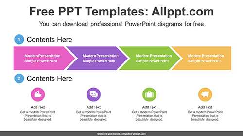 Chevron Arrows Banner PPT Diagram