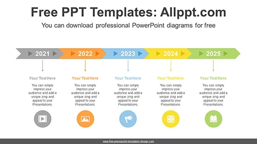 Chevron Arrows PPT Diagram