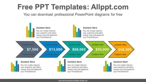 Chevron bar chart PowerPoint Diagram Template