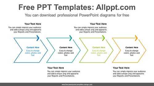 Chevron Line Arrow PowerPoint Diagram