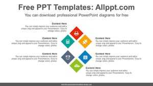Chevron shape diamond PowerPoint Diagram Template