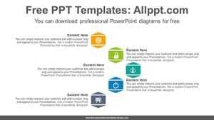 Chevron-shaped hexagon PowerPoint Diagram Template