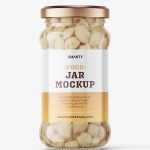 Chickpeas jar mockup