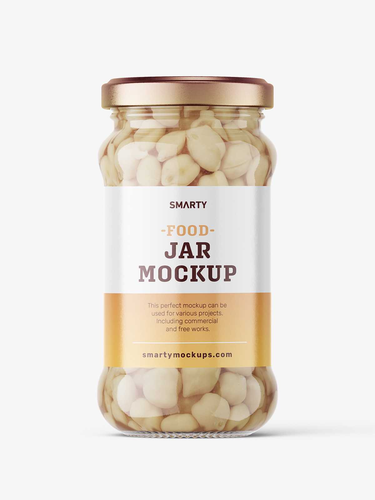 Chickpeas jar mockup