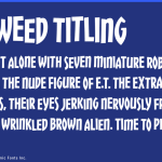 Chickweed Titling Font