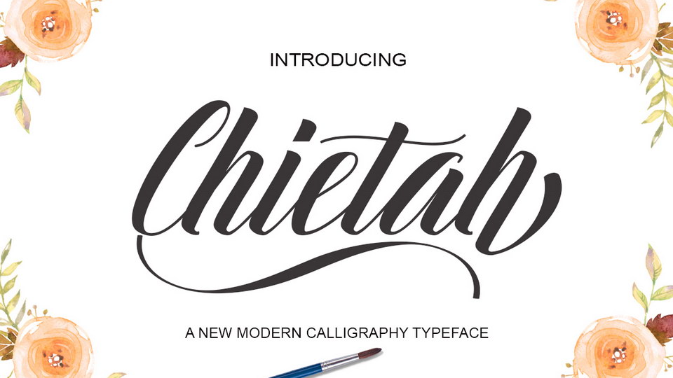 Chietah Script Font › Fontesk