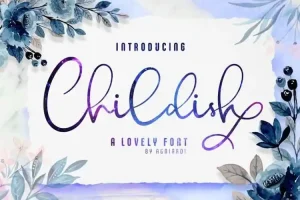Childish Calligraphy Font