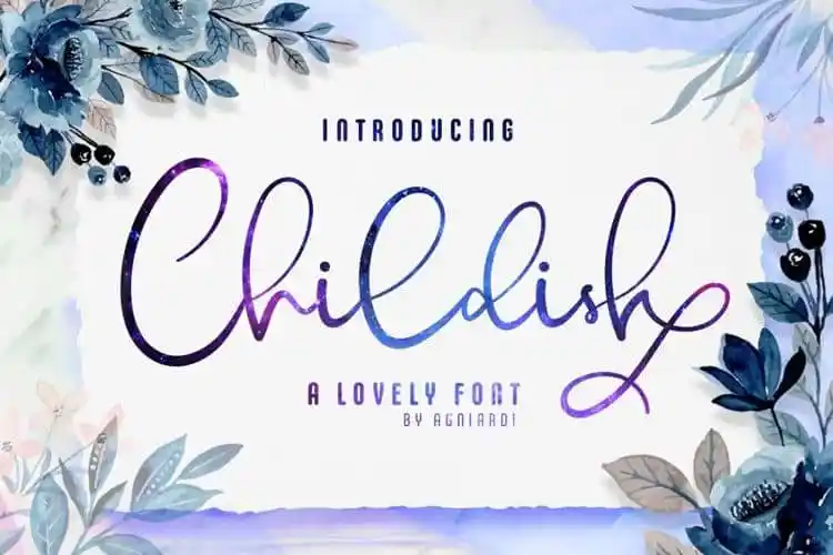 Childish Calligraphy Font