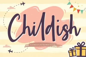 Childish Sweet Handwritten Font