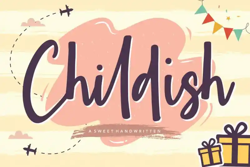Childish Sweet Handwritten Font