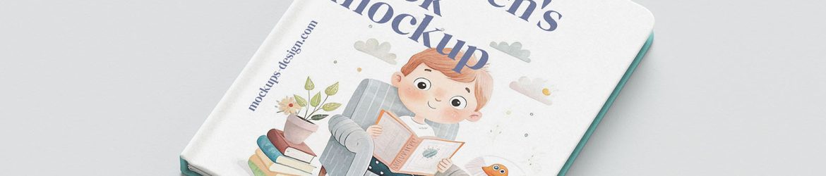 Children's book mockup