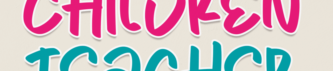 Children Teacher Font