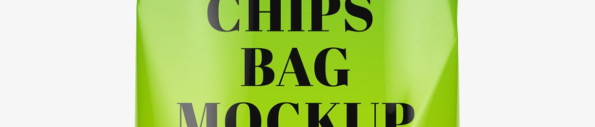 Chips bag mockup