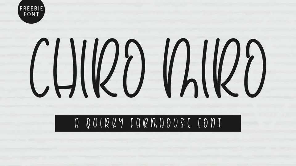 Chiro Miro Font › Fontesk