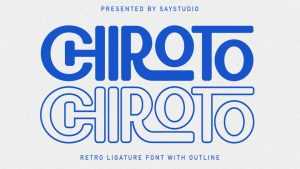 Chiroto Font › Fontesk