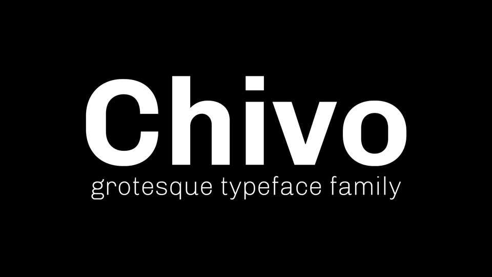 Chivo Font Family › Fontesk