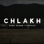 Chlakh - Hand Drawn Font - Fonte Grátis Chlakh - Hand Drawn Font