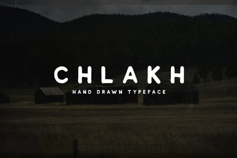 Chlakh - Hand Drawn Font