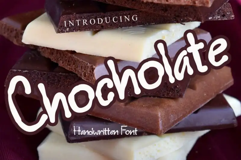 Chocholate Display Font