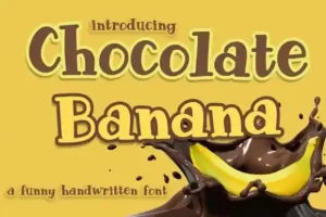 Chocolate Banana Display Font