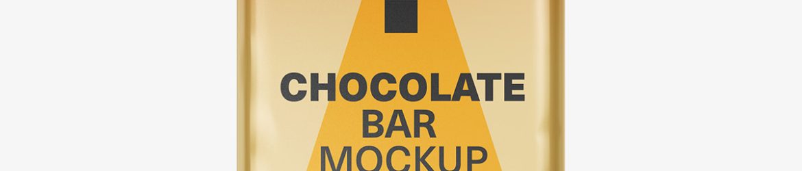 Chocolate bar mockup