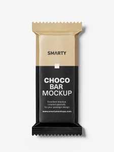 Chocolate bar mockup / kraft paper