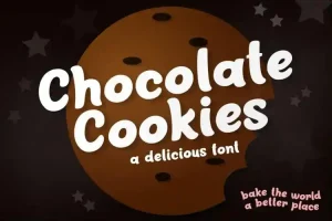 Chocolate Cookies Display Font