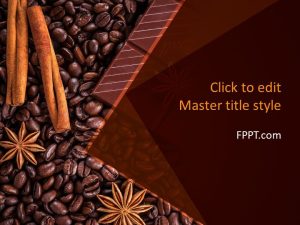 Chocolate Grains PowerPoint Template