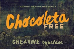 Chocoleta Brush Font