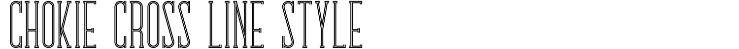Chokie Cross Line Style Font