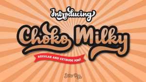 Choko Milky Script Font › Fontesk
