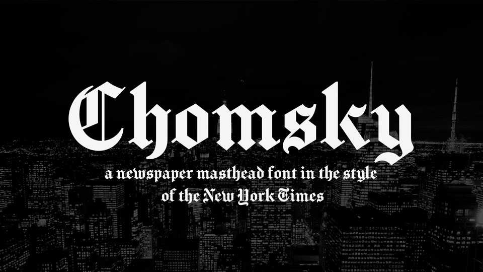 Chomsky Font › Fontesk