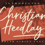 Christian Heedlay Handwritten Font - Fonte Grátis Christian Heedlay Handwritten Font