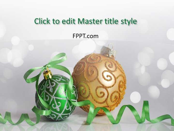 Christmas Background Template for PowerPoint