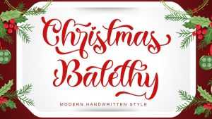 Christmas Balethy Font › Fontesk