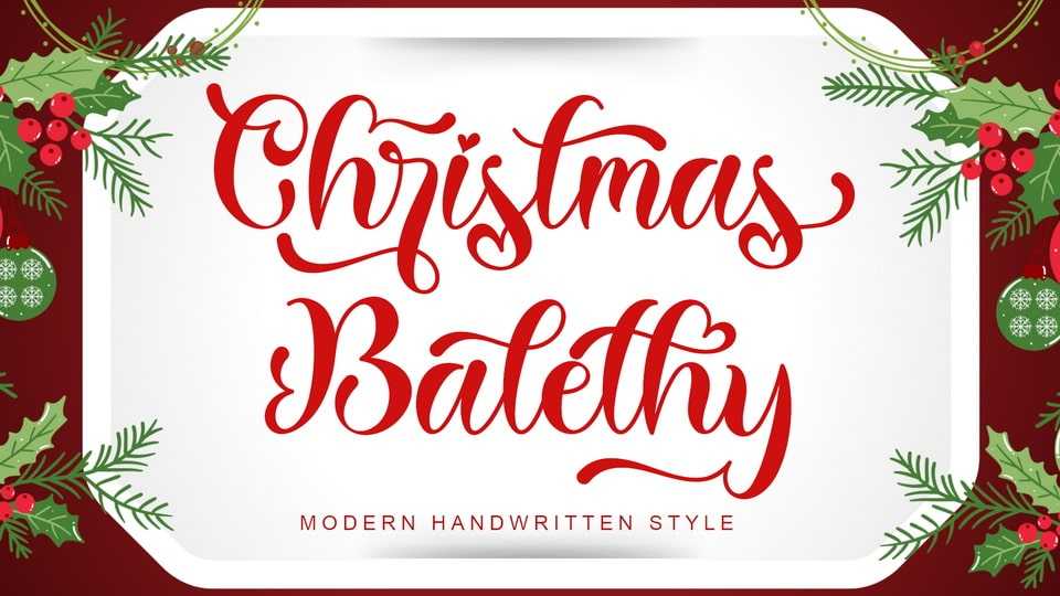 Christmas Balethy Font › Fontesk