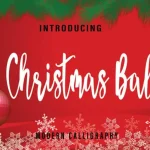 Christmas Ball Script Font