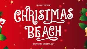 Christmas Beach Font › Fontesk