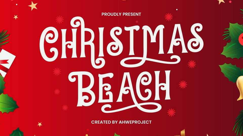 Christmas Beach Font › Fontesk
