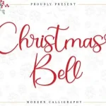 Christmas Bell Calligraphy Font - Fonte Grátis Christmas Bell Calligraphy Font