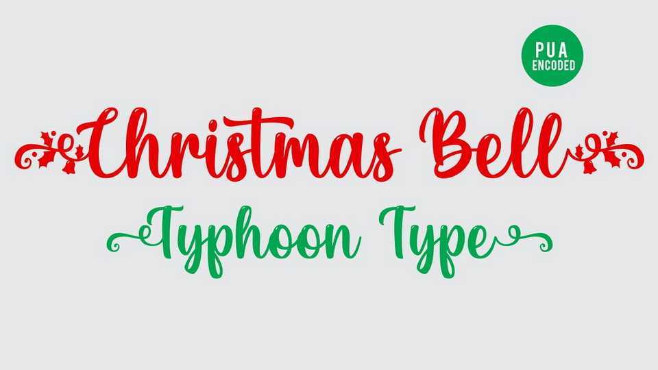 Christmas Bell Font › Fontesk