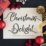 Christmas Delight Calligraphy Font